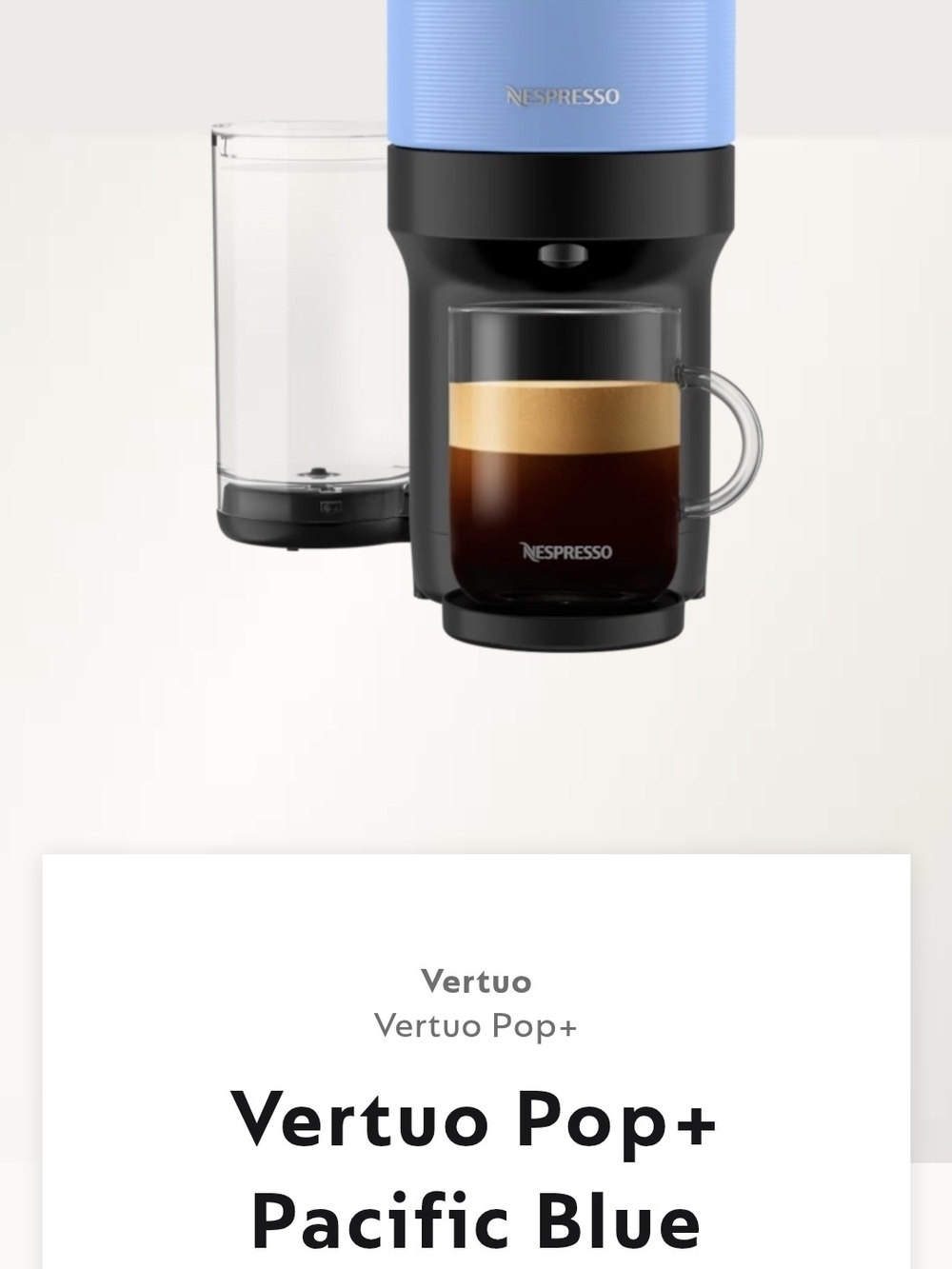 Vertuo Pop+ Pacific Blue